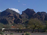 View of Camelback Mountain in Paradise Valley, Arizona